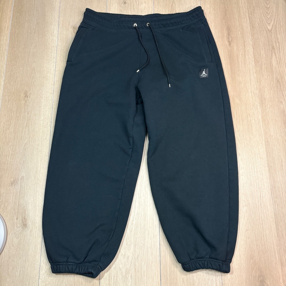 Jordan Flight Mens Fleece Sweatpants Black Joggers XL Flight Logo Heavyweight